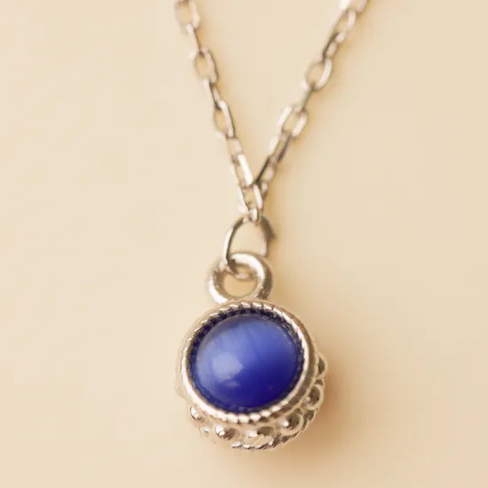 Zia Summer Balls Charm Silver Necklace