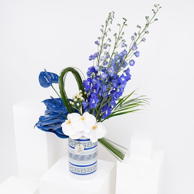 Vivid Blue Vase by Mohammed Kanno 