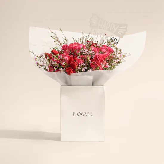 Avantcha Tea Lover’s Gift Set | Birthday Radiance Flower Bouquet