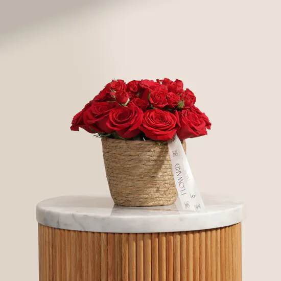 Ruby Reverie Roses Vase