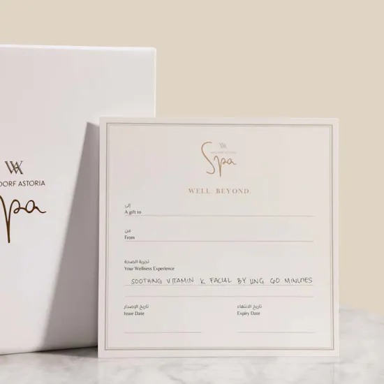 Waldorf Astoria Spa Soothing Vitamin K Facial Gift Voucher