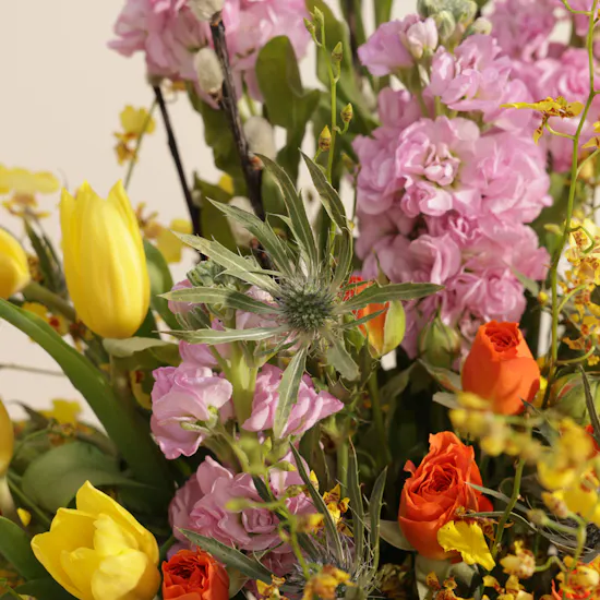Sunlit Harmony Flowers Vase