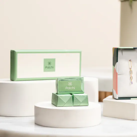 Miss L Stud and Drop Earrings | Patchi Chocolate Box and Flowers