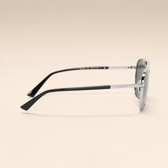 Gucci Aviator Silver Men’s Sunglasses