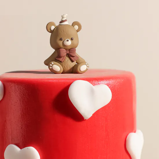 December Cake Bear Mini Love Cake