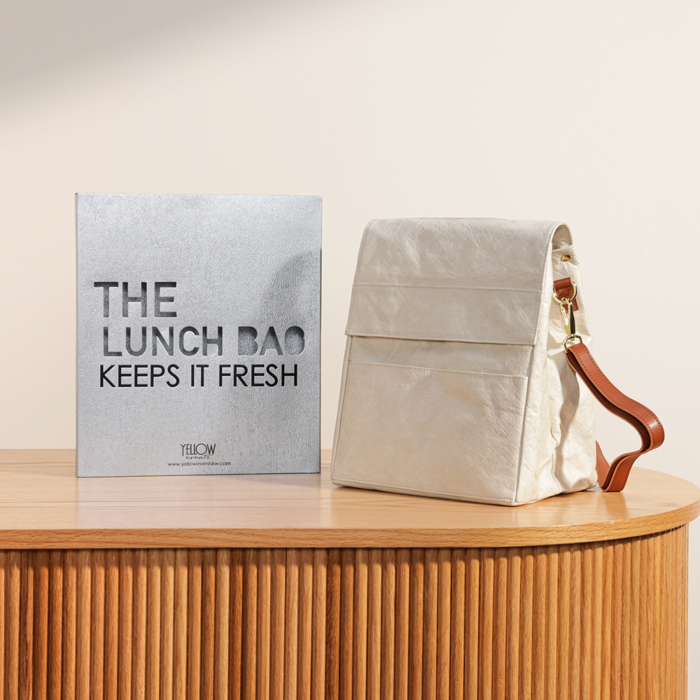 Yellow Event White Lunch Bag