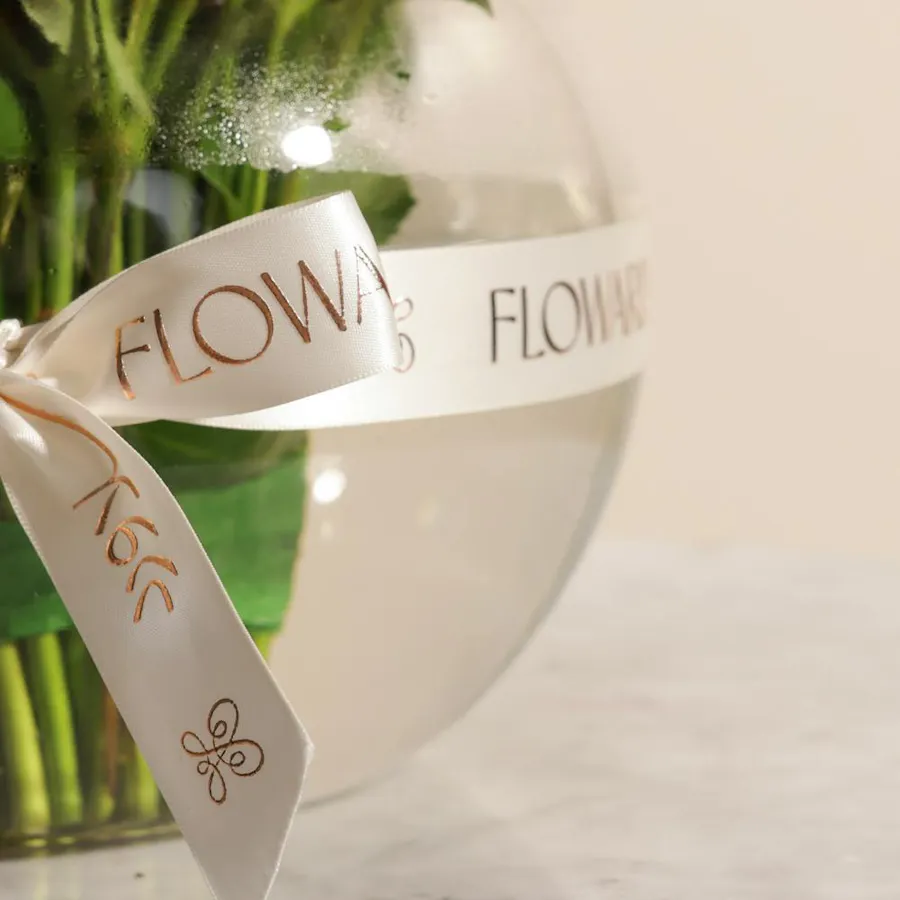 Red Baby Roses Vase | 35 Flowers 3