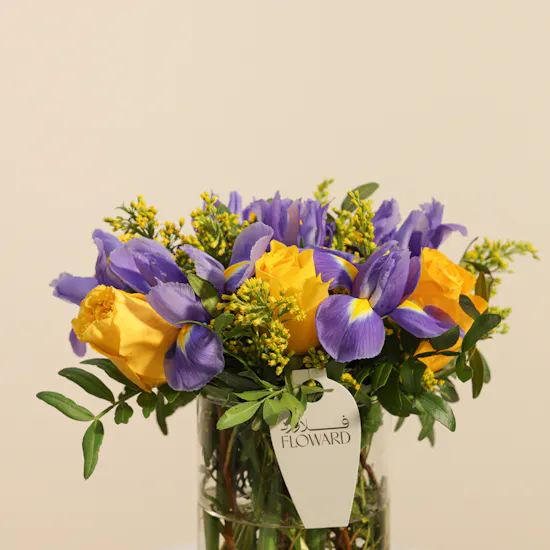 Abucci Chocolate Palm Box | Cheerful Flower Vase