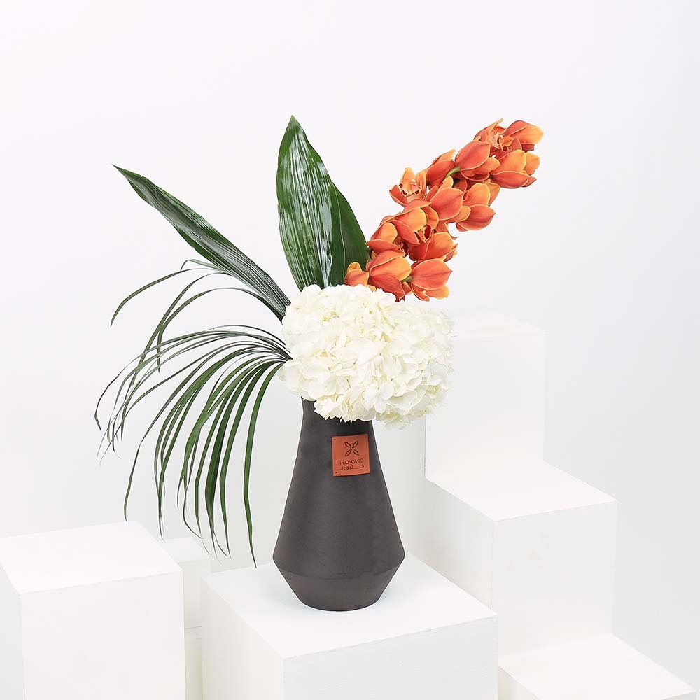 السيمبيديوم الكلاسيكي | مزهرية سوداء