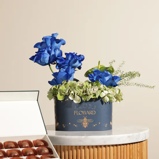 Floward Small Kunafa Pistachio Chocolate Box | Charming Flowers