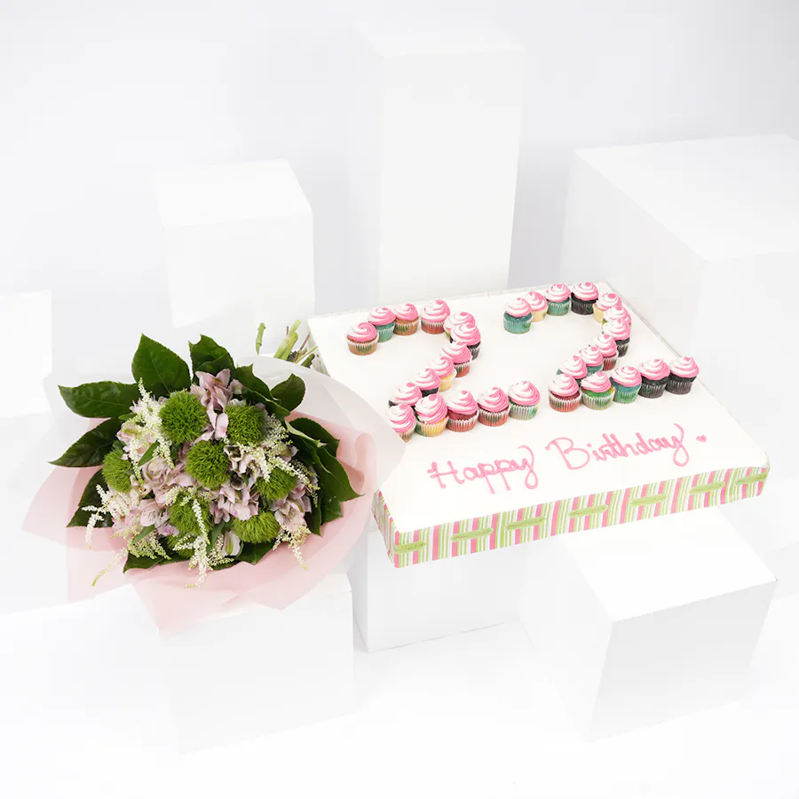 Helen's Bakery Numbers Mini Cupcakes | Flowers  4