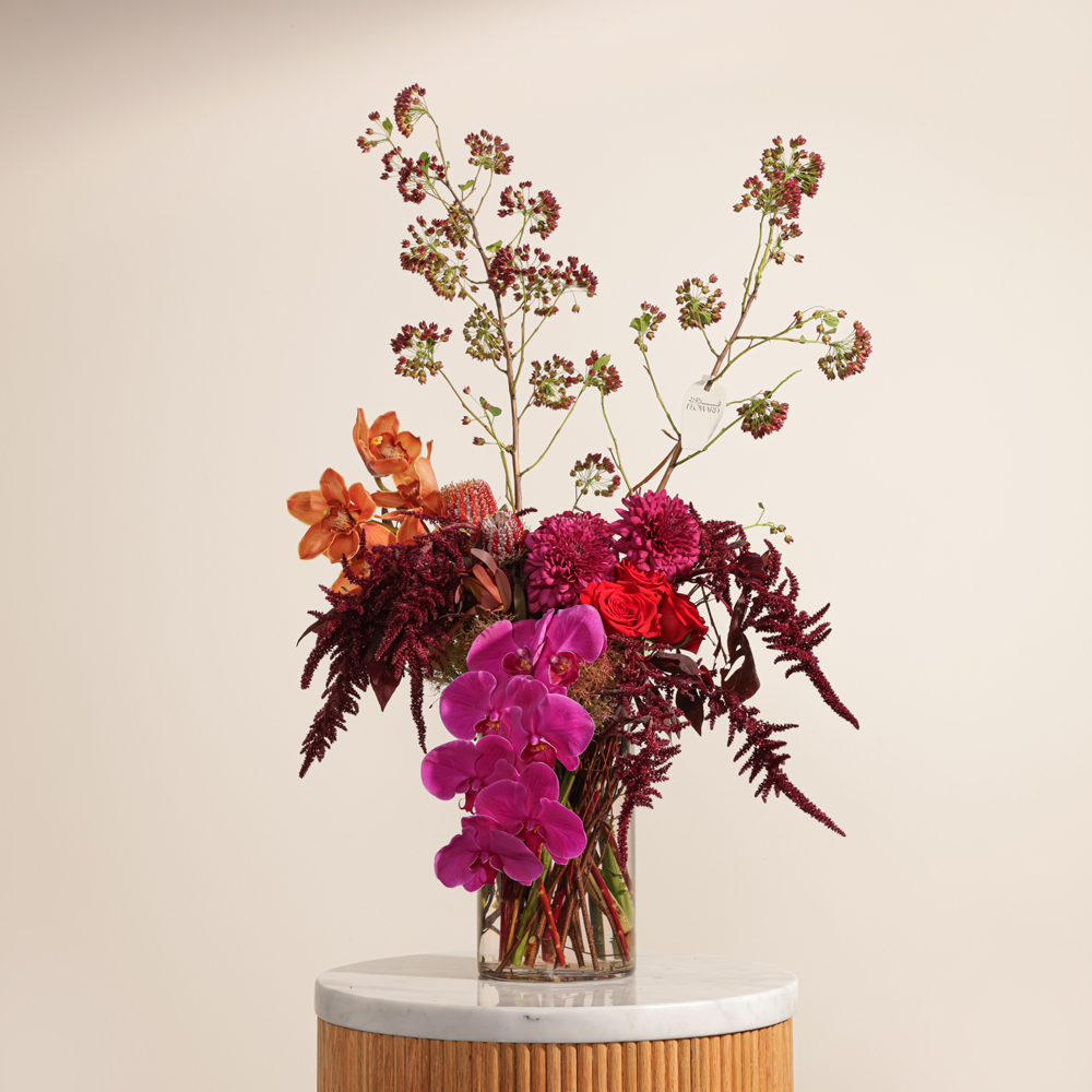 Scarlet Enchantment Flower Vase by September Studio
