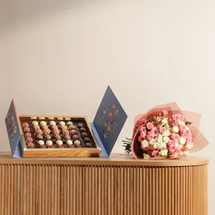 Saadeddin Mix Truffle Chocolate Box | Wishes Baby Roses Bouquet Saadeddin Mix Truffle Chocolate Box | Wishes Baby Roses Bouquet