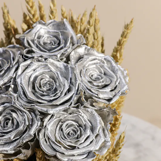 Silver Preserved Roses