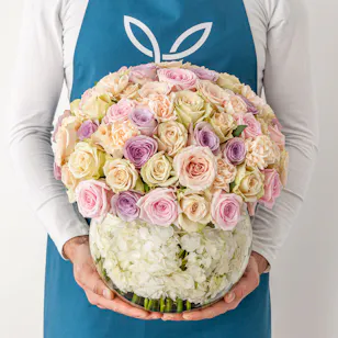 Pastel Roses Vase