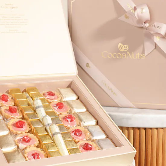 CocoaNuts Chocolate Pink Box