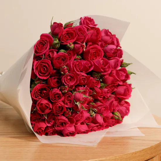 Graceful Fuchsia Baby Rose Bouquet
