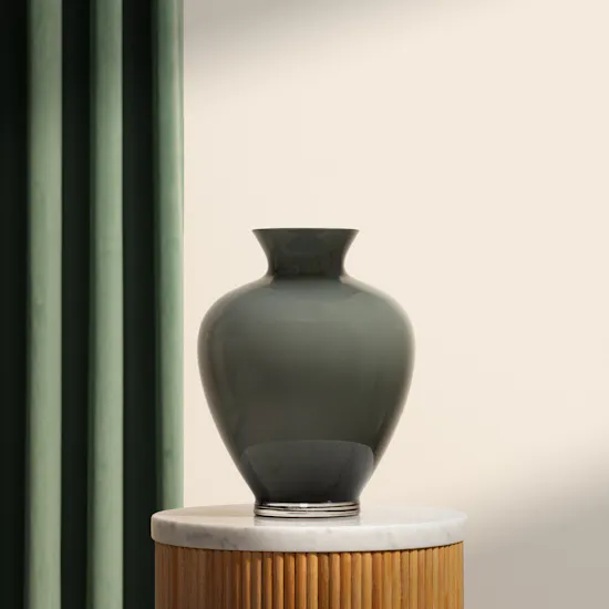 Floward Grey Opal Glass Vase