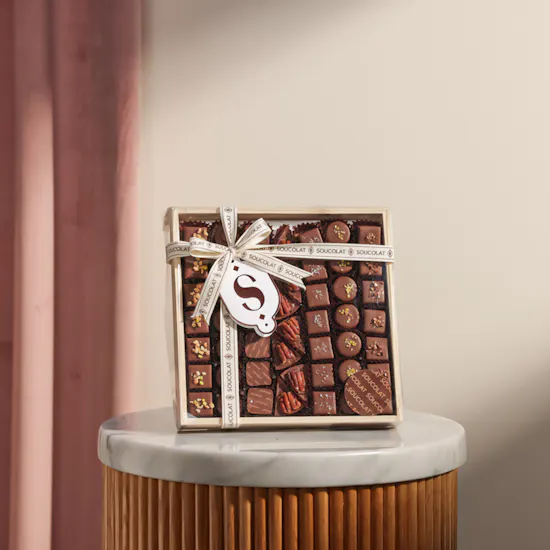 Soucolat Chocolate Collection Wood Tray
