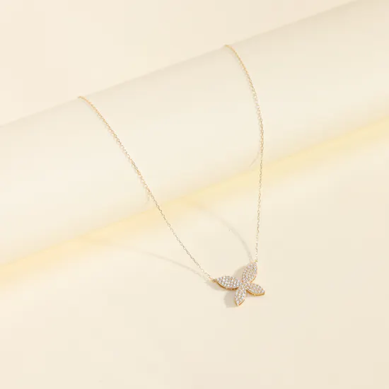 AV Jewelry Butterfly Collection Gold Necklace