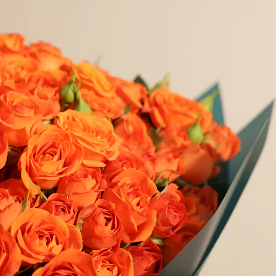 Sunset Bliss Baby Rose Bouquet
