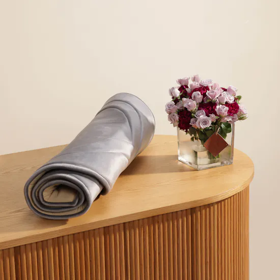 Gray Prayer Mat | Beautiful Flowers