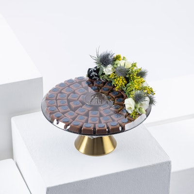 Rhone Small Crystal Tray Crunchy Chocolate | Flowers