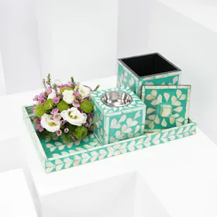 Mubkhar Turquoise Burner | Flowers