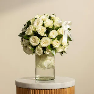 The Enchanting White Garden Vase The Enchanting White Garden Vase