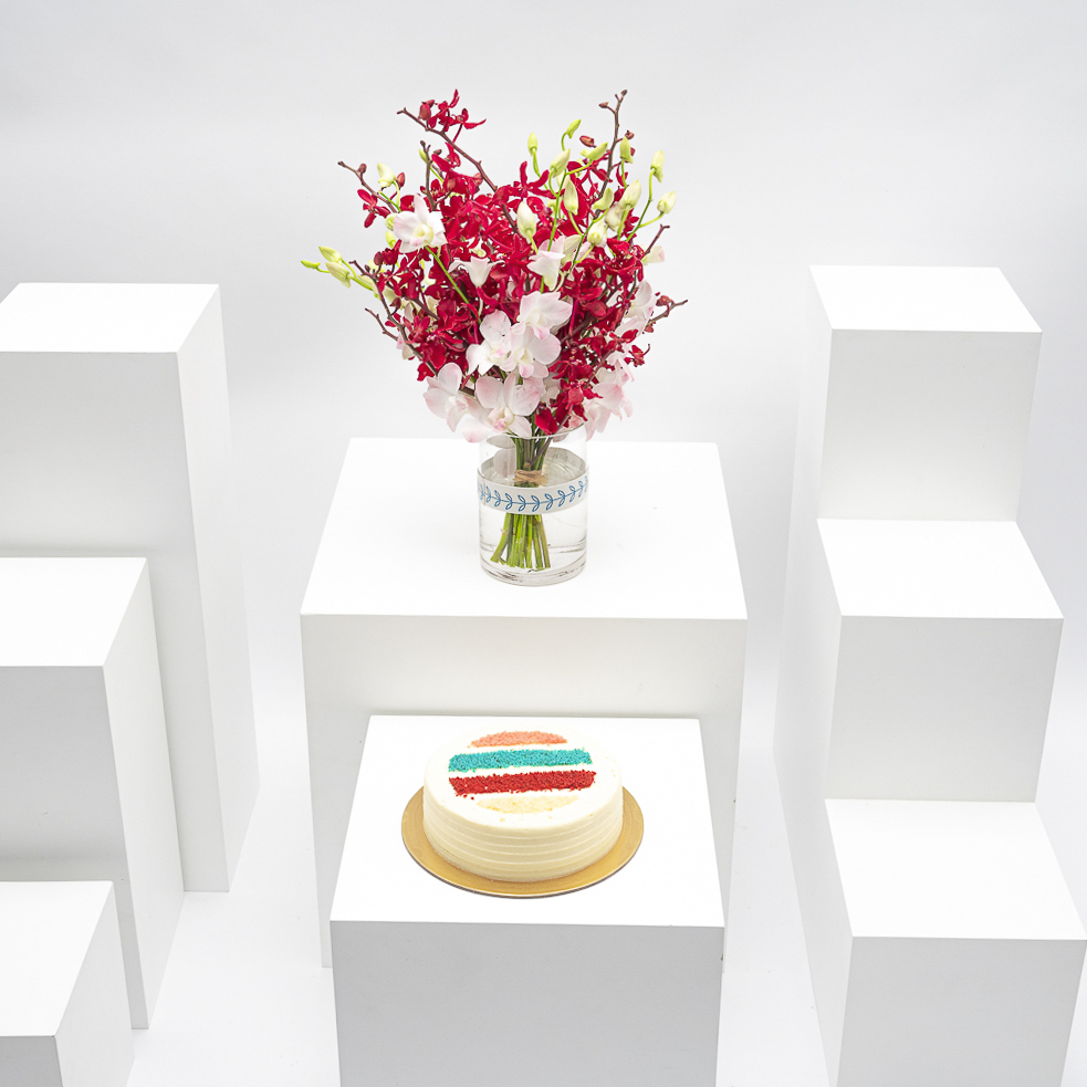 دريم كيك من منش بيكري | مزهرية أوركيد