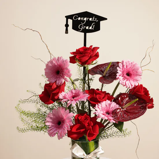 Ozée Spa Hot Stone Massage Women's Gift Voucher | Congrats Grad Flower Vase