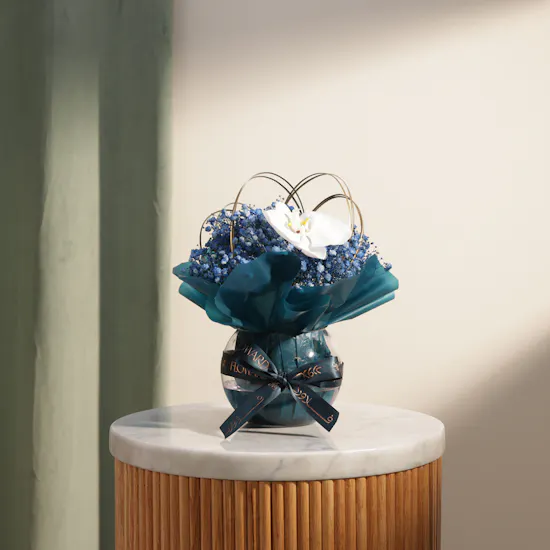 Midnight Sky Flowers Vase
