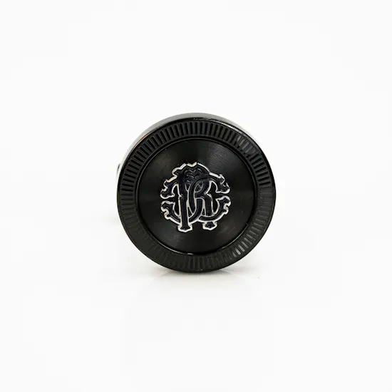 Roberto Cavalli Cufflinks | Black Color Blue Logo
