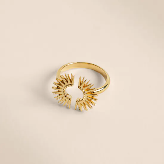 Rachel Jackson Electric Gold Plated Adjustable Women's Ring