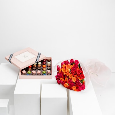 Floward Chocolate Big Box | Baby Roses