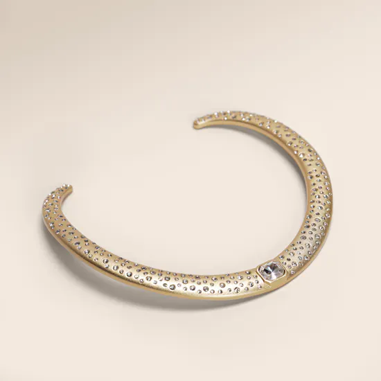 Lynyer Aurora Dust Gemstone Gold Plated Women's Necklace