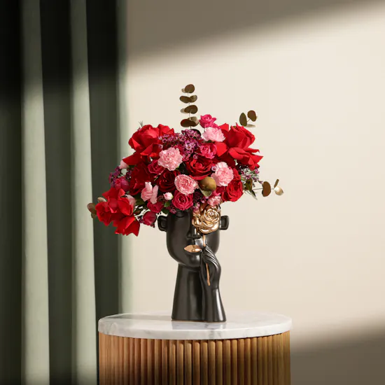 Midnight Whisper Flower Vase