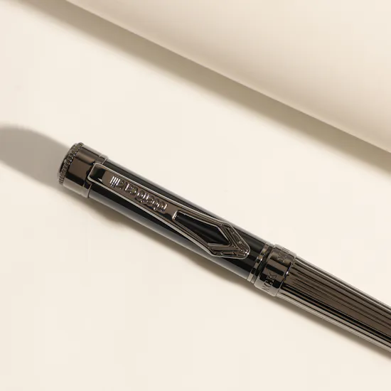 Roberto Cavalli Gunmetal Black Pen