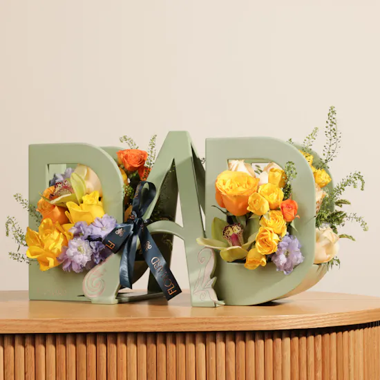 DaD's Love Flowers Vase