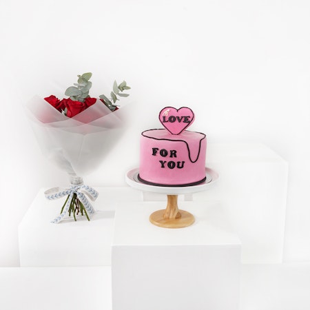 Floward Love Pink Cake | Melodies of Love