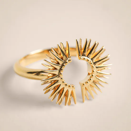 Rachel Jackson Electric Gold Plated Adjustable Women's Ring