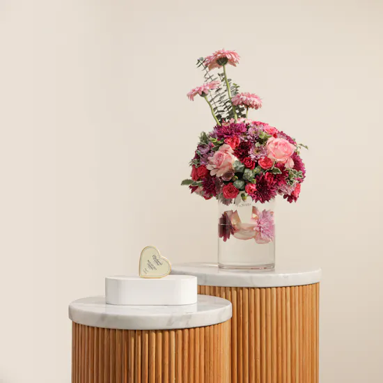 Charbonnel et Walker Chocolate Truffle Box | Dreamy Flowers Vase