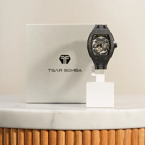 Tsar Bomba Elemental Automatic Cool Black Carbon Fiber Men's Watch