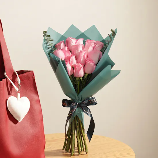 Glossy Touch Burgundy Leather with White Heart Charm Women’s Bag | Elegant Bouquet