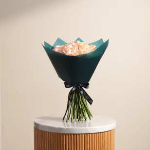 Peach Roses Bouquet | 35 Flowers