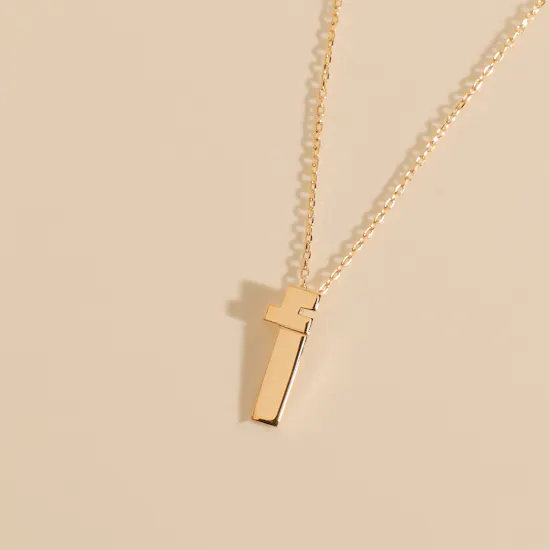 Midad letter Alef Necklace | 18 k Gold