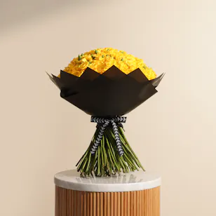 Sunshine Delight Bouquet | 100 Baby Roses Sunshine Delight Bouquet | 100 Baby Roses