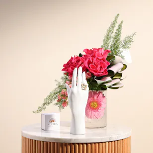 Alvira Rings Set | Pink Petals Alvira Rings Set | Pink Petals