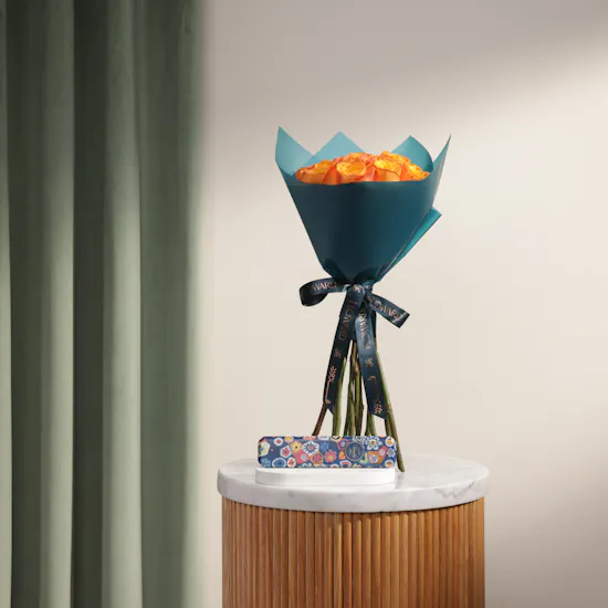 Venchi Murrine Chocolates Penholder Metal Box | Charming Flowers
