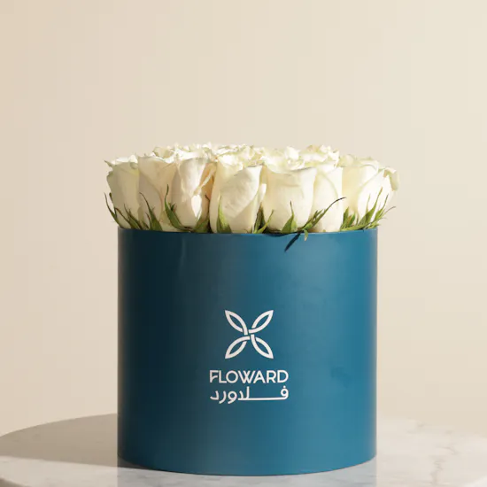 Snowfall White Rose Box